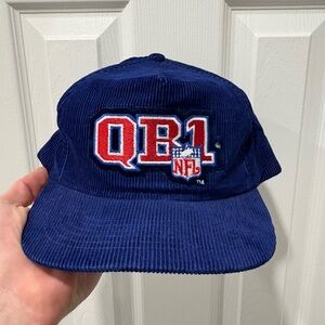 Vintage 1980s QB1 NFL Corduroy Cap SnapBack *$20 items 2 FOR 30*